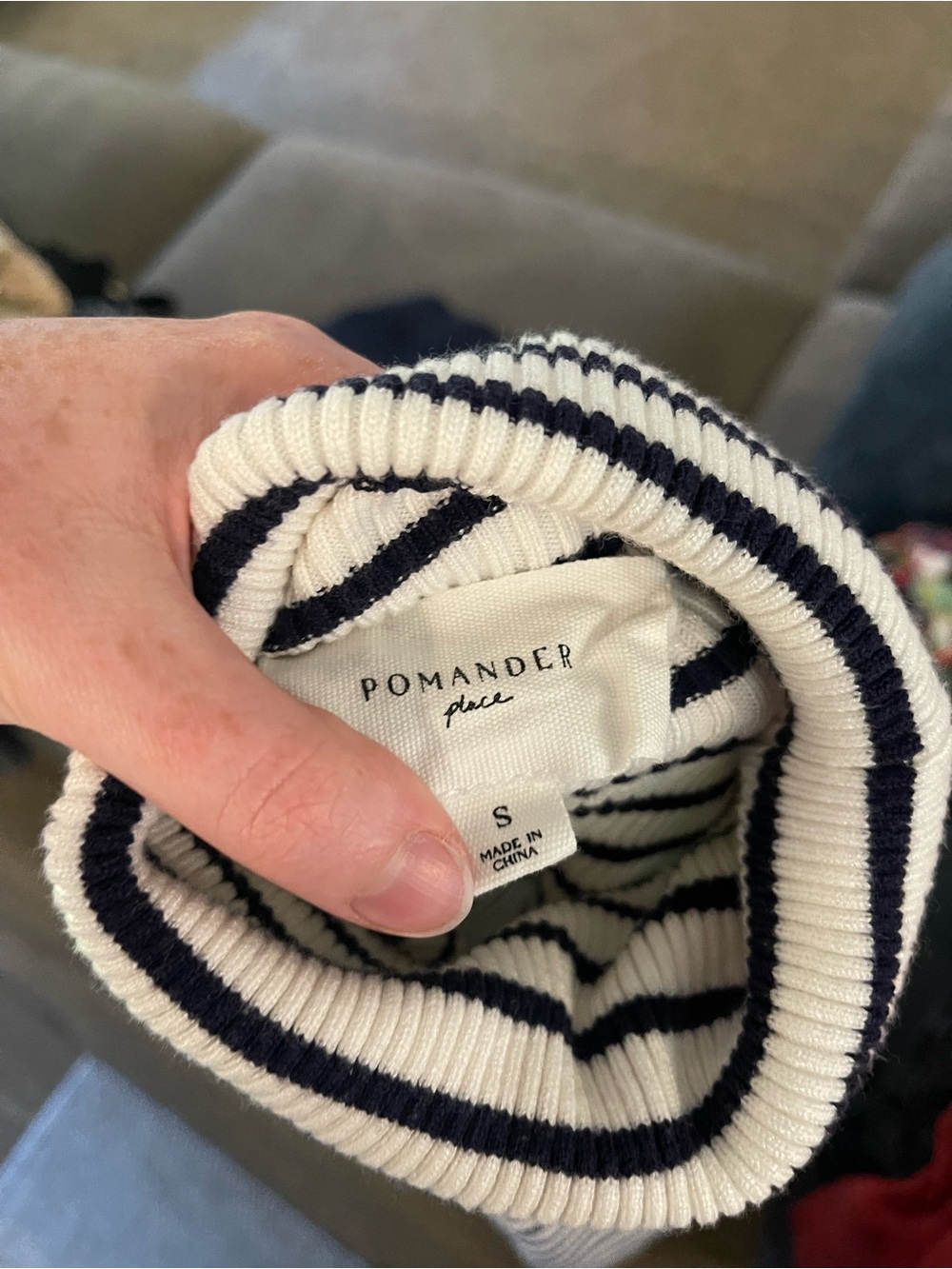 Tuckernuck Pomander Place Striped Turtleneck Sweater View 4